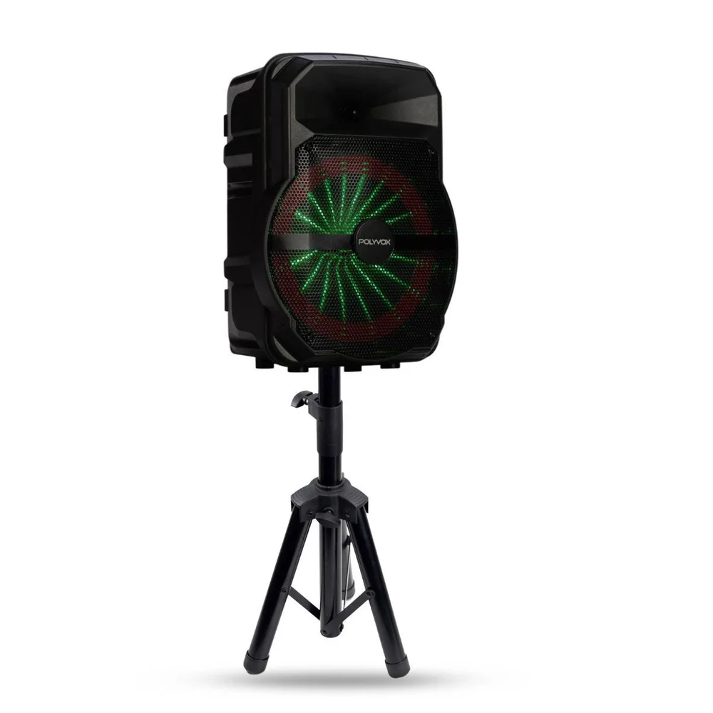 Polyvox Xc-710t with Tripé and Microphone