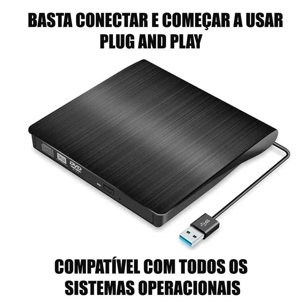 Leitor Dvdrw DVD CD USB, Para Positivo Motion Q4128c Compatível