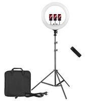 Ring Light 45cm LED + 3 Suportes De Celular + Tripé 2m, Rl18 - Tudoprafoto