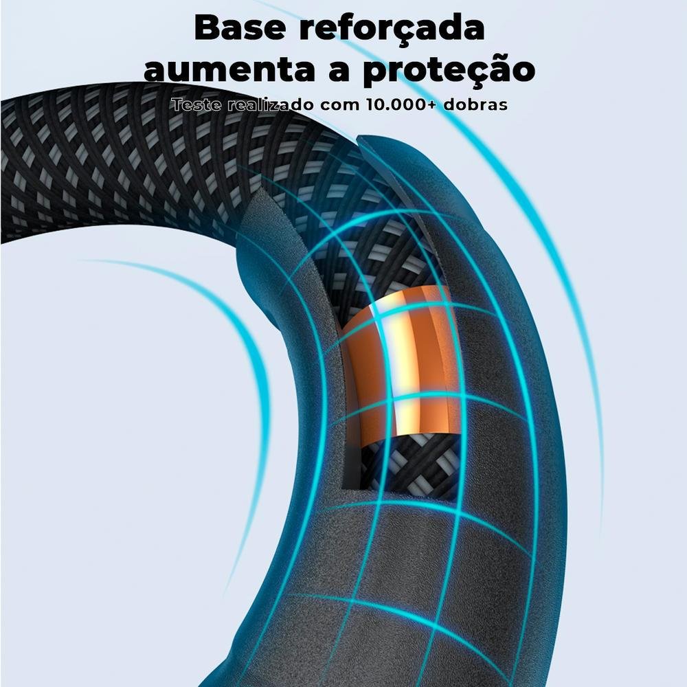 Cabo Joyroom USB, Para USB C, 2.0, 3a, Turbo Rápido, 1.2m, Preto