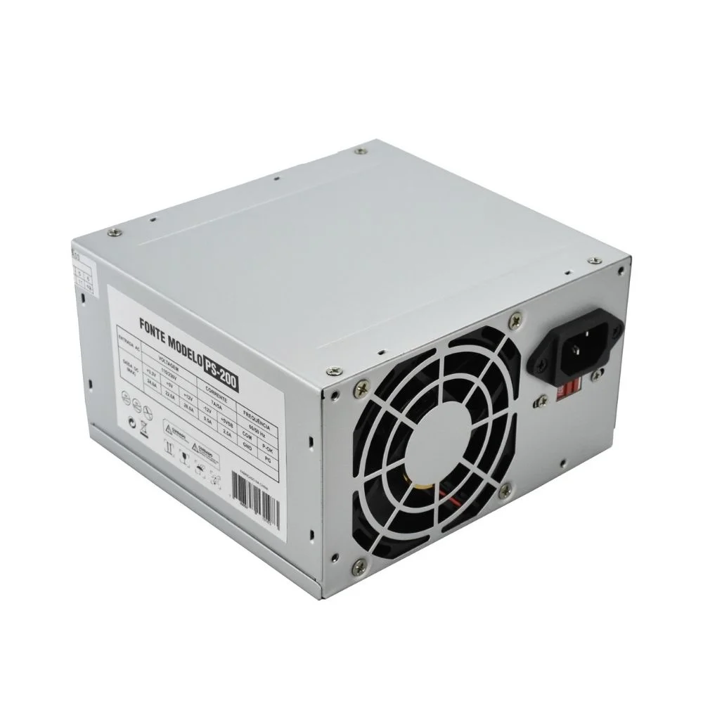 Fonte Psu-200, 200w, 20/24p, 2 Sata - OEM Fonte Psu-200, 200w, 20/24p, 2 Sata - OEM