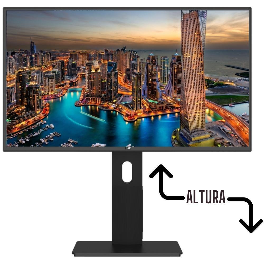 Monitor Hq 24 Polegadas, Led, Ergonômico, Ajuste De Altura, Rotação Vertical, Rotação Horizontal, Inclinação, Widescreen, 2ms, 75HZ, FULL HD, HDMI, Hq Pro 24hqa Monitor Hq 24 Polegadas, Led, Ergonômico, Ajuste De Altura, Rotação Vertical, Rotação Horizontal, Inclinação, Widescreen, 2ms, 75HZ, FULL HD, HDMI, Hq Pro 24hqa