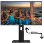 Monitor Hq 24 Polegadas, Led, Ergonômico, Ajuste De Altura, Rotação Vertical, Rotação Horizontal, Inclinação, Widescreen, 2ms, 75HZ, FULL HD, HDMI, Hq Pro 24hqa