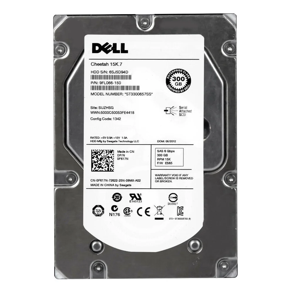 HD Dell 300GB Sas 35 15k7 Pn F617n KaBuM