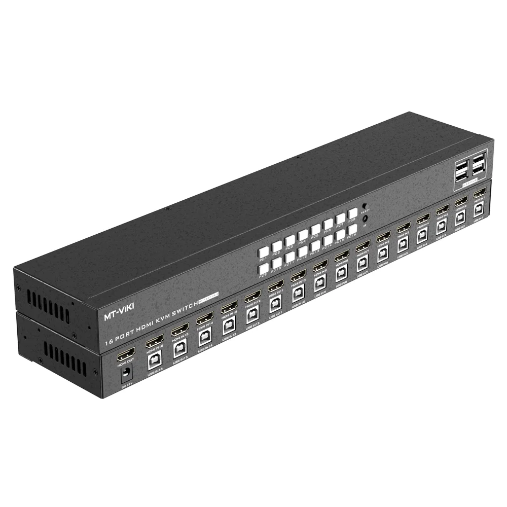 Switch 16 Portas Kvm 4k HDMIUSB 3480x2160 KaBuM