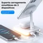 Carregador Dock Station Wireless, 3 Em 1 Para Iphone, Airpods, Smartphone - Preta