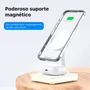 Carregador Dock Station Wireless, 3 Em 1 Para Iphone, Airpods, Smartphone - Preta