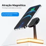 Carregador Dock Station Wireless, 3 Em 1 Para Iphone, Airpods, Smartphone - Preta