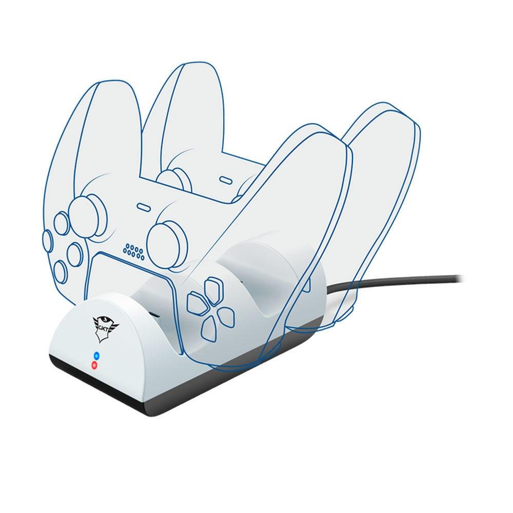 Carregador Trust Para Dualsense, Duo Charge Dock, Gxt 254, Micro-usb, PS5 - 24451 Carregador Trust Para Dualsense, Duo Charge Dock, Gxt 254, Micro-usb, PS5 - 24451