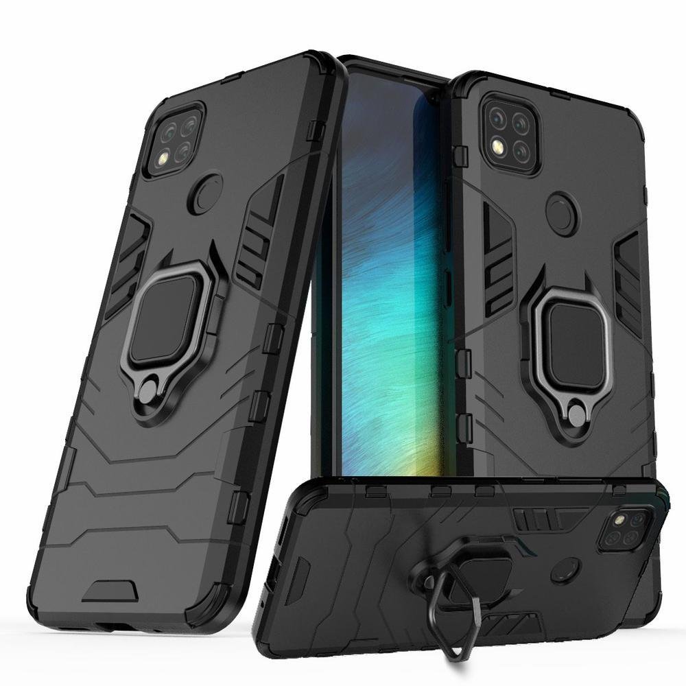 Capa Case Capinha Redmi 9c,Protetora Resistente Militar Anti Impacto Queda Armadura,preto