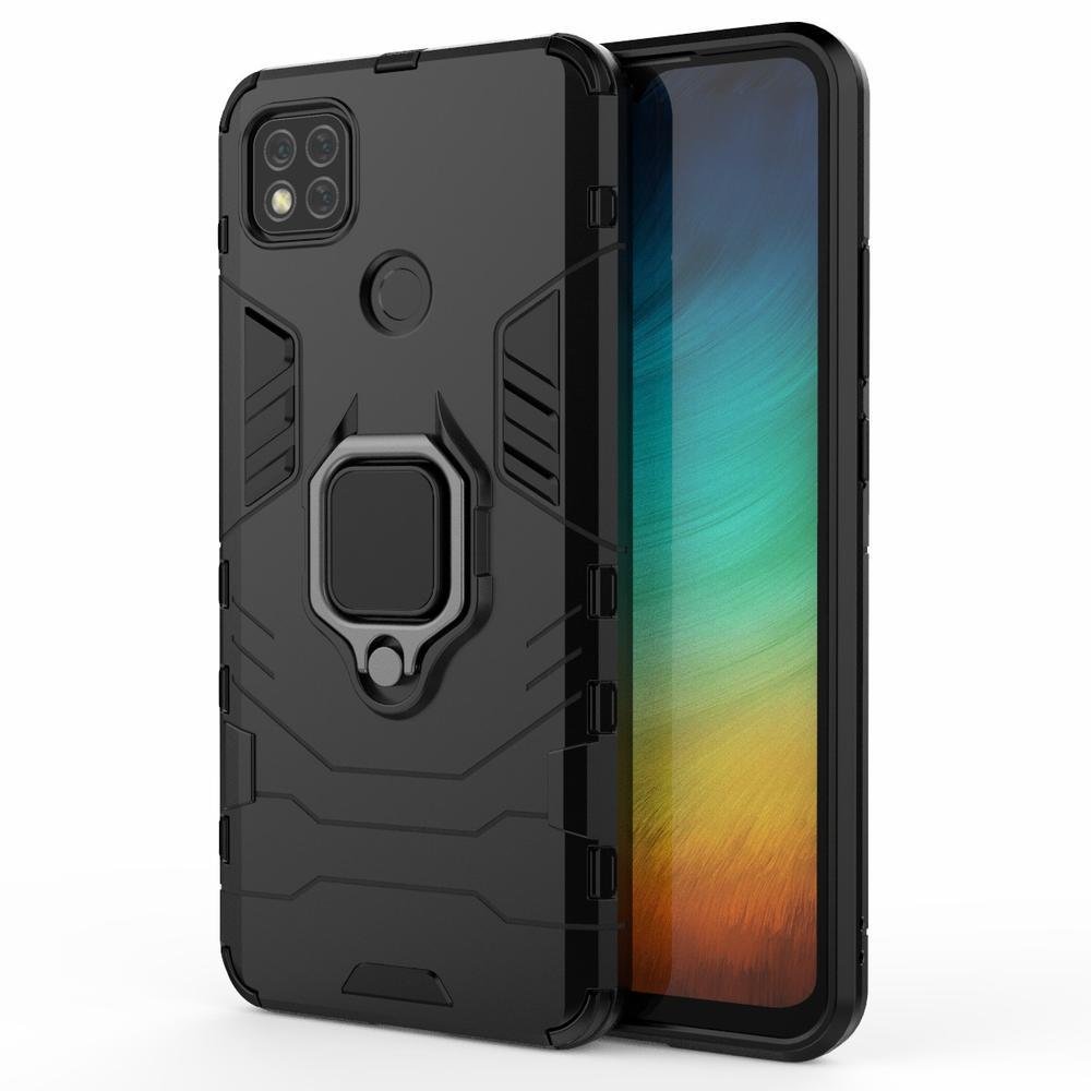 Capa Case Capinha Redmi 9c,Protetora Resistente Militar Anti Impacto Queda Armadura,preto
