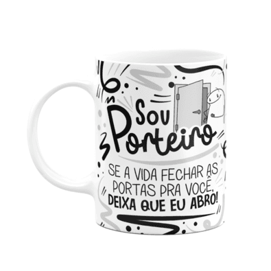 Caneca Flork Profiss Essou Porteiro Kabum