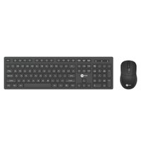 Kit Lecoo Kw201 - Teclado Membrana Abnt2 + Mouse Óptico DPI 2400 - Preto