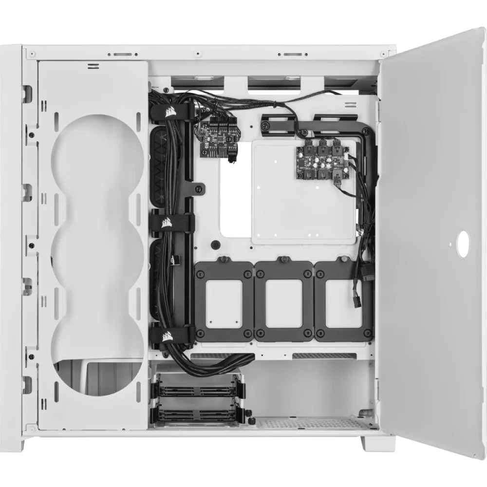 Gabinete Corsair Icue 5000x ARGB, Ql Edition, Branco, Mid-tower, Vidro