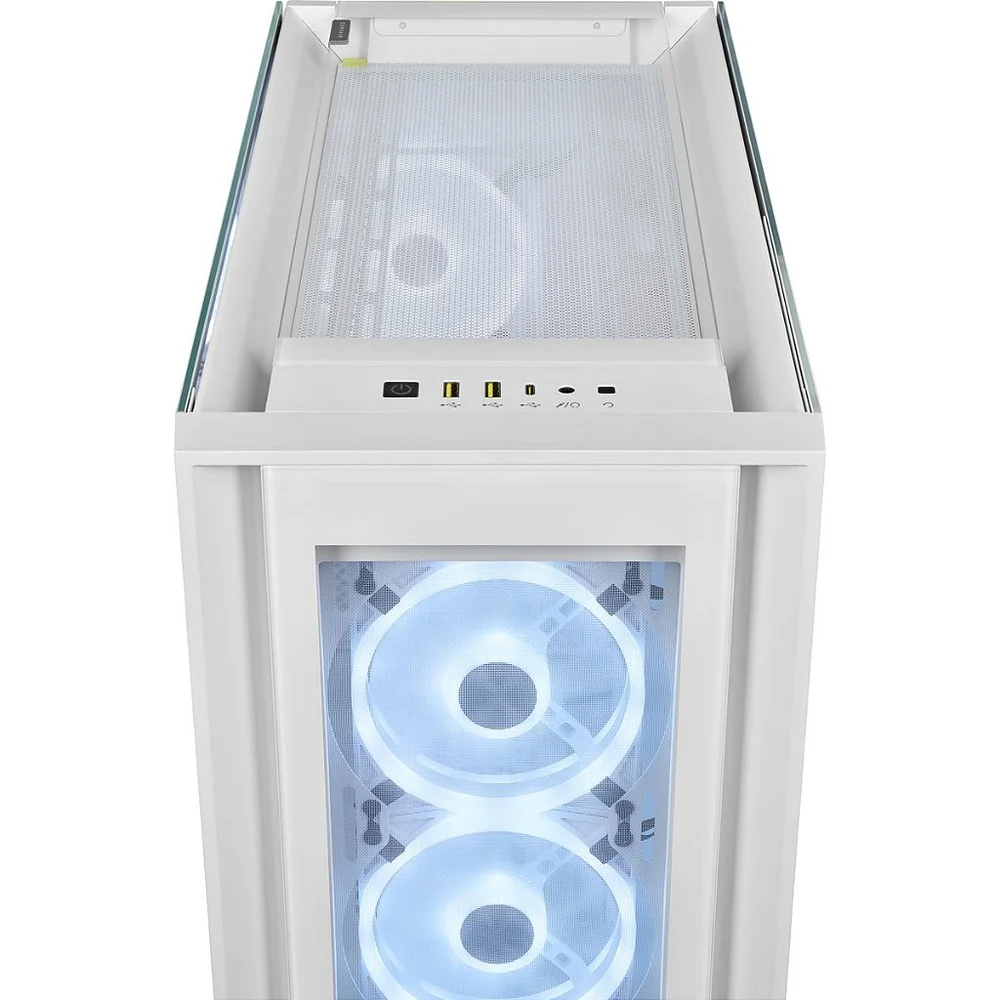 Gabinete Corsair Icue 5000x ARGB, Ql Edition, Branco, Mid-tower, Vidro