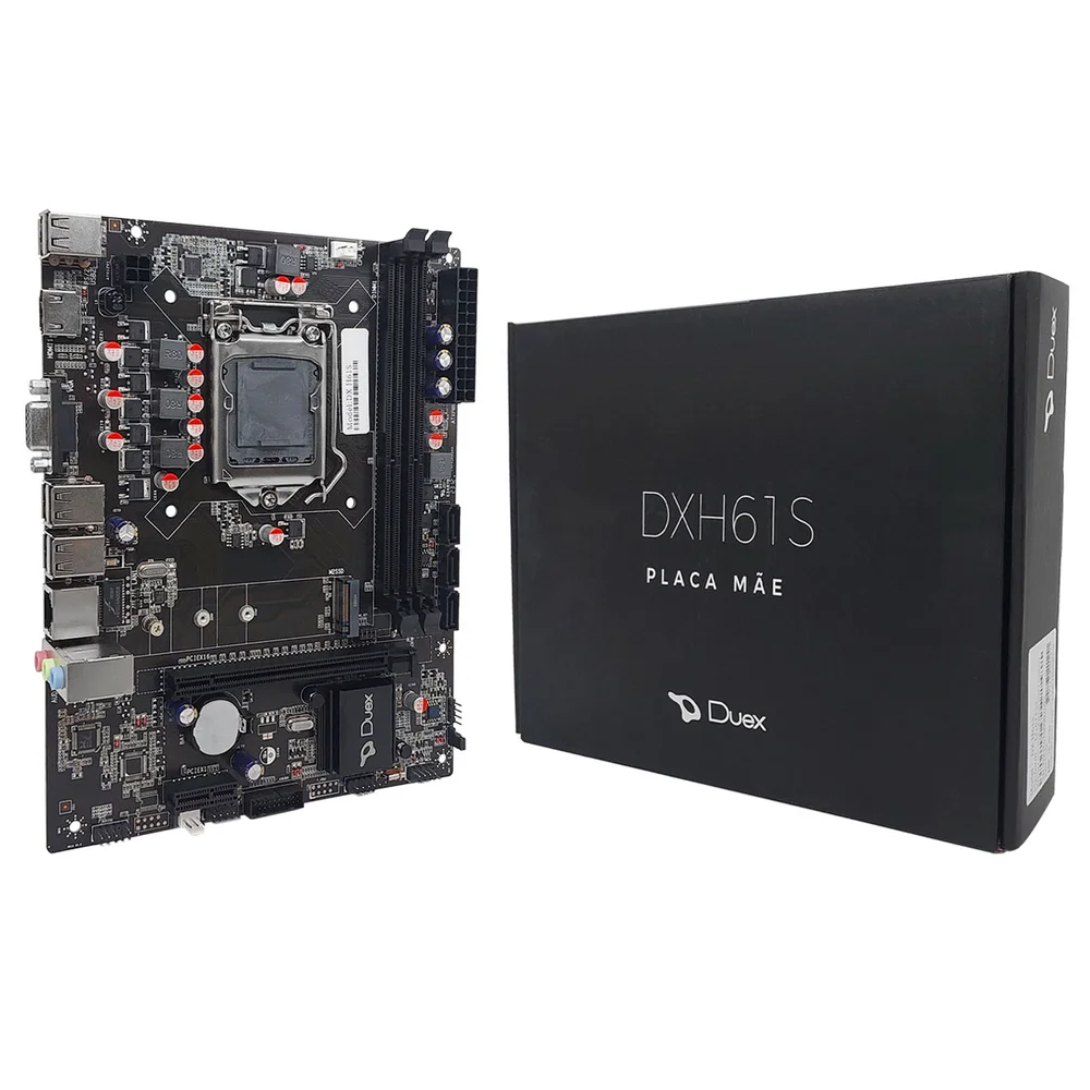 Placa Mãe Duex Dx H61s, Intel 2ª/3ª Geração, Lga1155, DDR3 Placa Mãe Duex Dx H61s, Intel 2ª/3ª Geração, Lga1155, DDR3