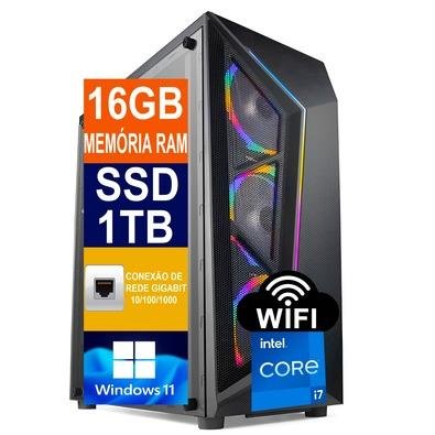 PC Gamer I7 12700k Placa Me B760m Windows 11 Pro