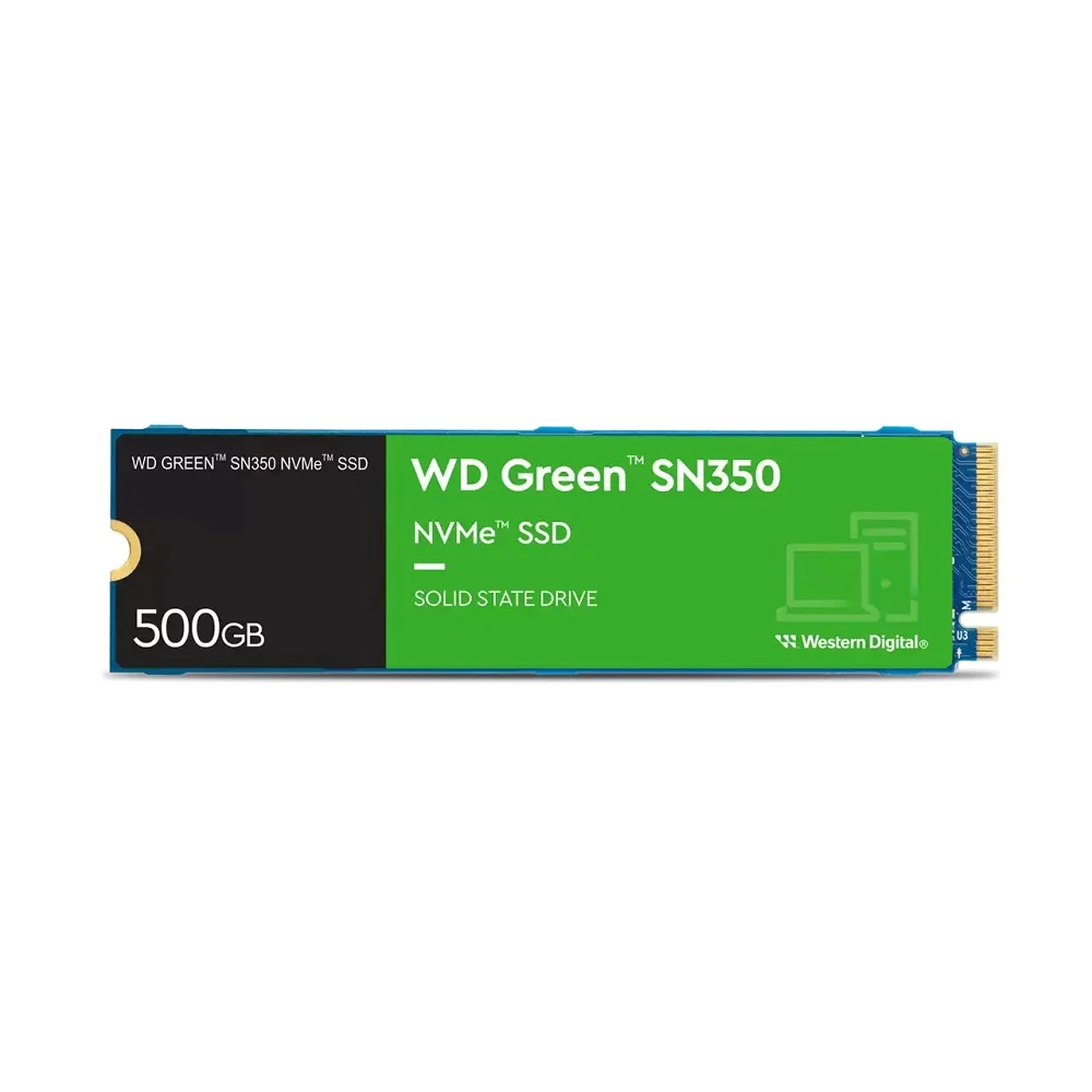 SSD WD Green Sn350, 500GB, NVME M.2 2280 - Wds500g2g0c SSD WD Green Sn350, 500GB, NVME M.2 2280 - Wds500g2g0c