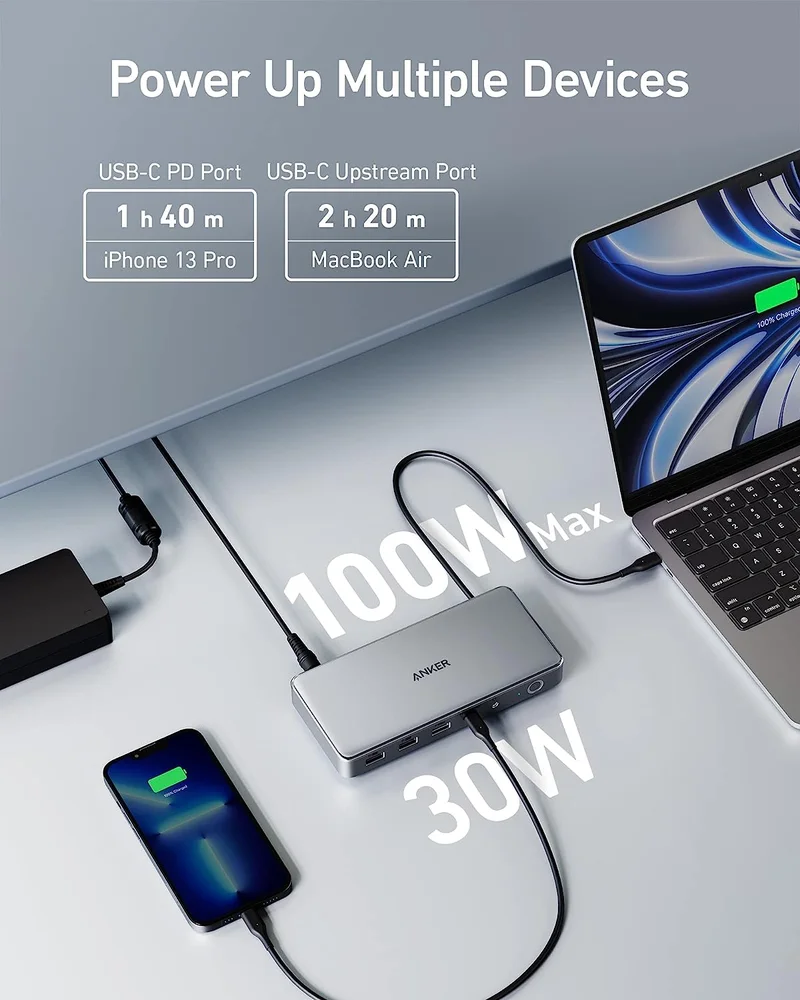 Dock Station Anker 563 USBC 10 Em 1 KaBuM