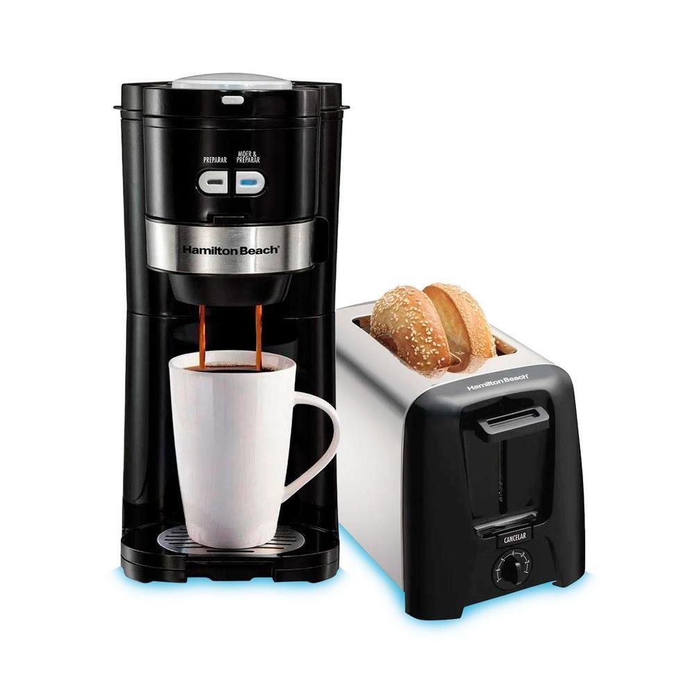 Kit Hamilton Beach Cafeteira Torradeira 7 KaBuM