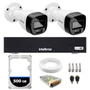 Kit 2 Câmeras Intelbras VHD 1220B, G7 FULL Color Bullet, FULL HD 1080P, MULTI HD IR 20M + DVR Gravador De Vídeo Intelbras MHDX 3004-C + HD 500GB