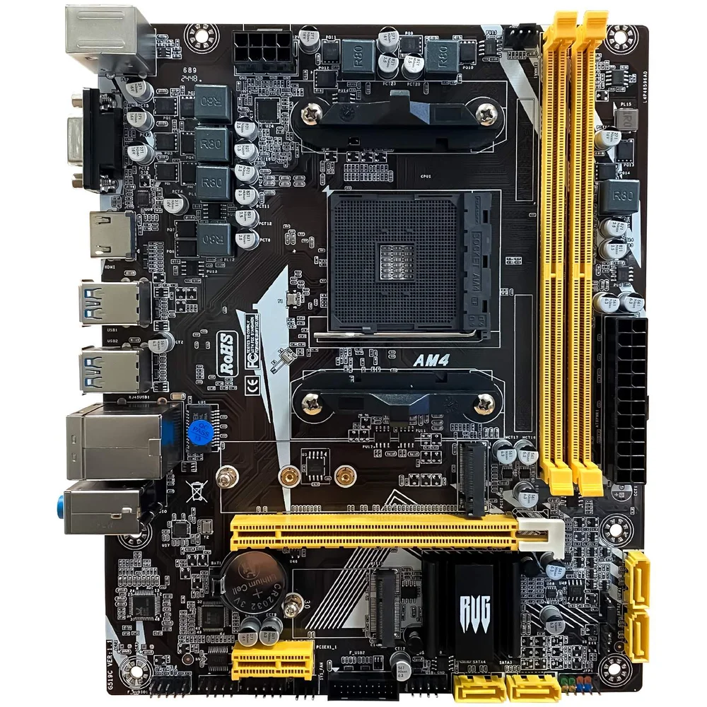 Placa-Mãe Revenger G-A320, Socket AMD AM4, M.2 NVMe, DDR4, Micro-ATX Placa-Mãe Revenger G-A320, Socket AMD AM4, M.2 NVMe, DDR4, Micro-ATX
