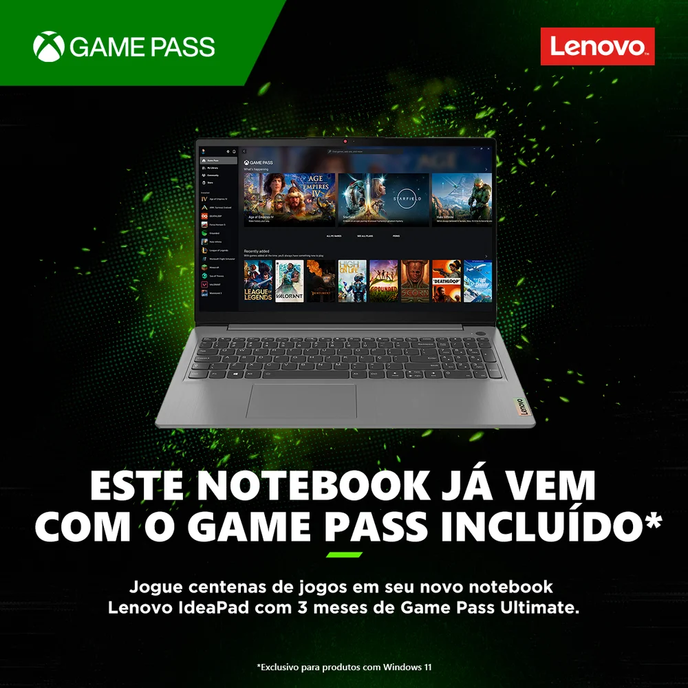 Notebook Lenovo Ideapad 1i, Intel Core i5-1235u, 8GB, SSD 512GB, Tela 14", Windows Home, Abyss Blue - 83af000ebr Notebook Lenovo Ideapad 1i, Intel Core i5-1235u, 8GB, SSD 512GB, Tela 14", Windows Home, Abyss Blue - 83af000ebr