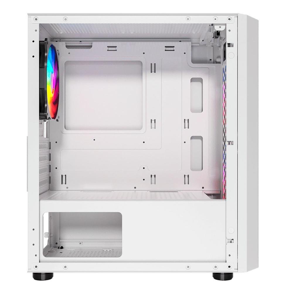 Gabinete Gamer Liketec Snow Revolution, RGB, Mid-tower, 3x Fans, Vidro Temperado -M-atx Sku:lc-mt-revolution-2052