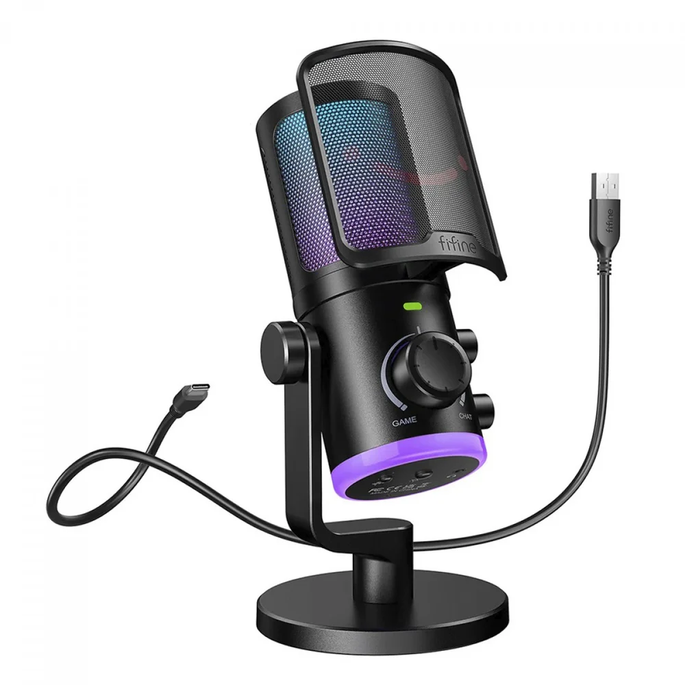 Microfone De Lapela Sem Fio Fifine M6 Wireless, Preto, Para Smartphones Microfone De Lapela Sem Fio Fifine M6 Wireless, Preto, Para Smartphones