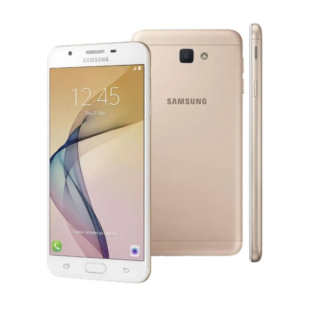 Usado: Samsung Galaxy J7 Prime, 32GB, Dourado - Muito Bom