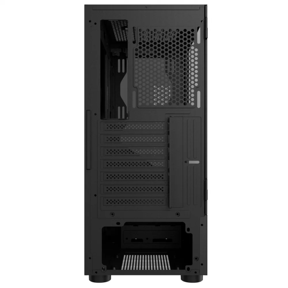 Gabinete Gamer Pcyes Set Black Vulcan, Lateral Em Vidro - Gsbvpbr Gabinete Gamer Pcyes Set Black Vulcan, Lateral Em Vidro - Gsbvpbr