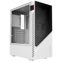 Gabinete Gamer Pcyes Set White Ghost-lateral Em Vidro - gswgpbr