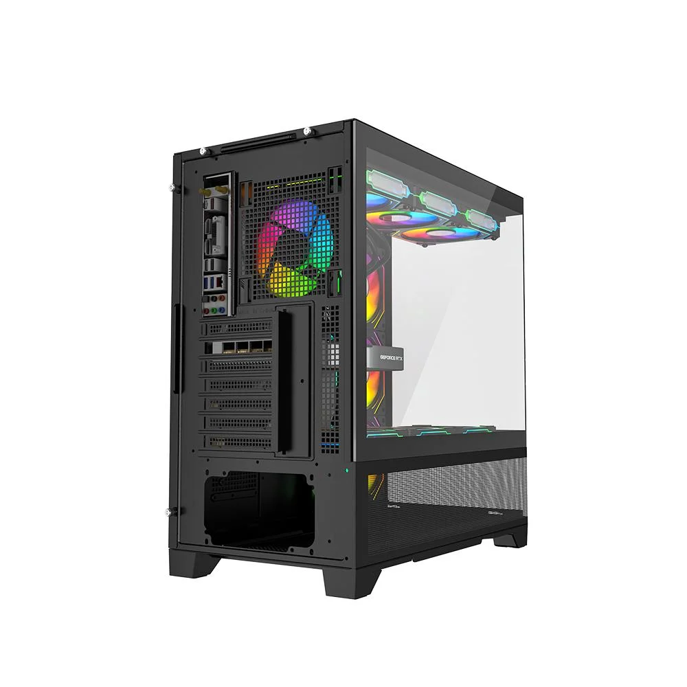 Gabinete Galax Centaurus Black Atx, Frontal Vidro, Sem Fan Gabinete Galax Centaurus Black Atx, Frontal Vidro, Sem Fan