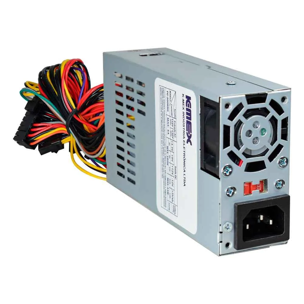 Fonte Alimentação K-mex Pc200rng, 200w, 110/220v, C/cabo Fonte Alimentação K-mex Pc200rng, 200w, 110/220v, C/cabo