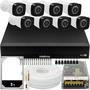 Kit Cftv 8 Câmeras Full HD 2mp + DVR Intelbras Mhdx 1016-c + 2TB