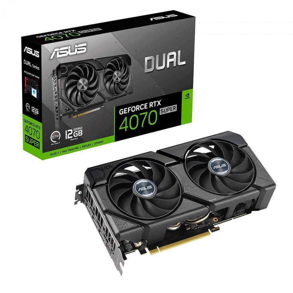 Placa De Vídeo RTX 4070 Super Dual Asus 12GB