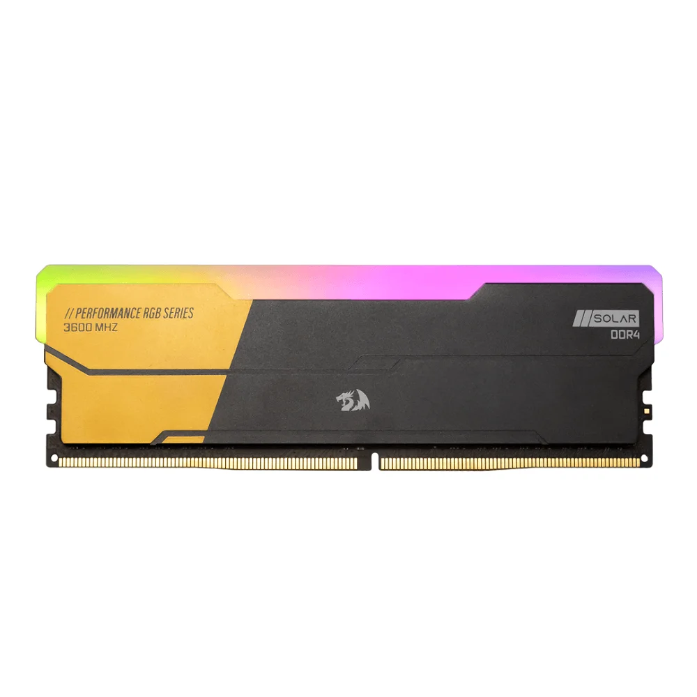 Memória Redragon Solar, 8GB, 3600mhz, RGB, DDR4, Dimm Amd/intel - Gm-805 Memória Redragon Solar, 8GB, 3600mhz, RGB, DDR4, Dimm Amd/intel - Gm-805