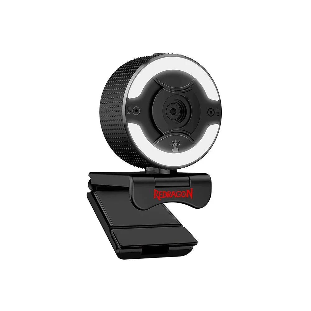 Webcam Redragon Gw910 Oneshot, FULL HD, 30 Fps, Microfone Integrado, Preto