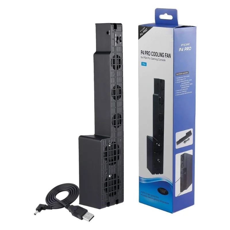 Cooler Turbo Dobe, Ventilador Automático, 5 Fans, Para Playstation 4 Pro Cooler Turbo Dobe, Ventilador Automático, 5 Fans, Para Playstation 4 Pro