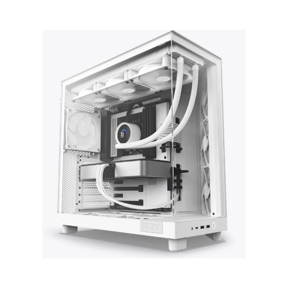 Gabinete Gamer Nzxt H6 Flow Mid Tower KaBuM