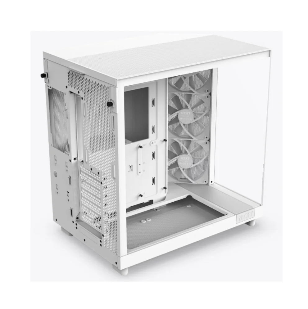 Gabinete Gamer Nzxt H6 Flow, Mid Tower, Vidro Temperado, Branco