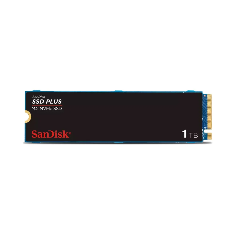 SSD Sandisk Plus 1TB, M.2 2280 NVMe Pcie Gen 3.0, Leitura 3200MB/s E Gravação 2500MB/s - Sdssda3n-1t00-G26 SSD Sandisk Plus 1TB, M.2 2280 NVMe Pcie Gen 3.0, Leitura 3200MB/s E Gravação 2500MB/s - Sdssda3n-1t00-G26
