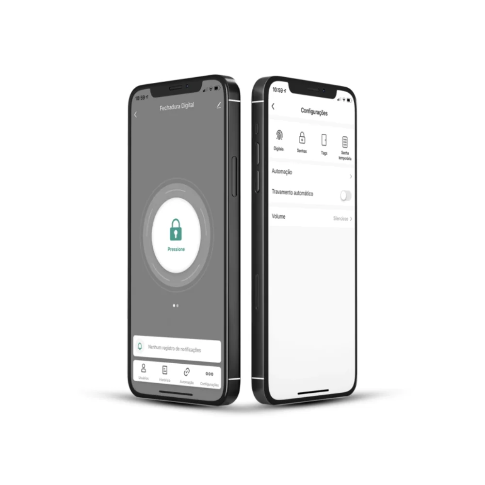 Fechadura Digital Agl H11, Biometria, Senha, Cartao, Chave, Preto