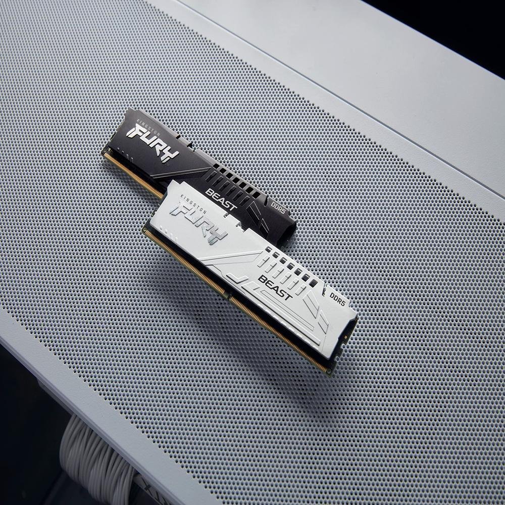 Memoria Ram Kingston Fury Beast 32GB Branco KaBuM