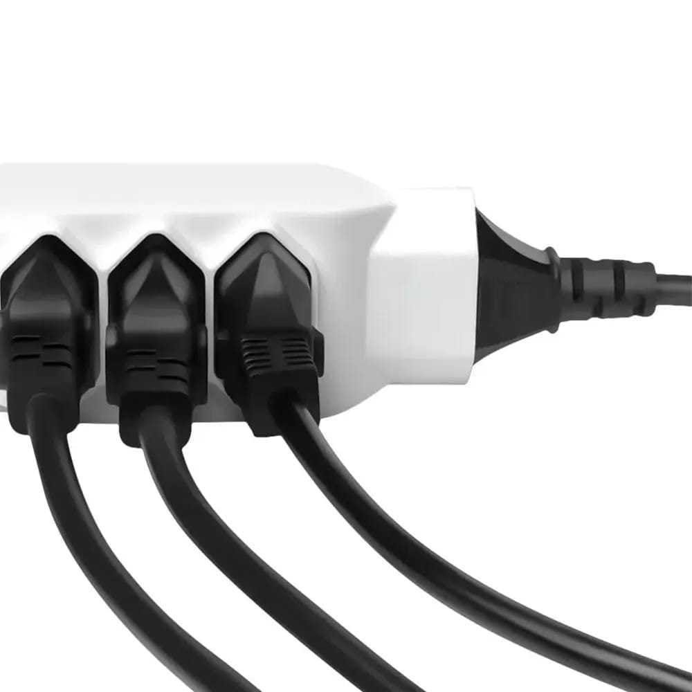 Tomada Benjamin E Adaptador, 4 Tomadas, 3 Pinos Tripolares 10a, Bivolt Tomada Benjamin E Adaptador, 4 Tomadas, 3 Pinos Tripolares 10a, Bivolt