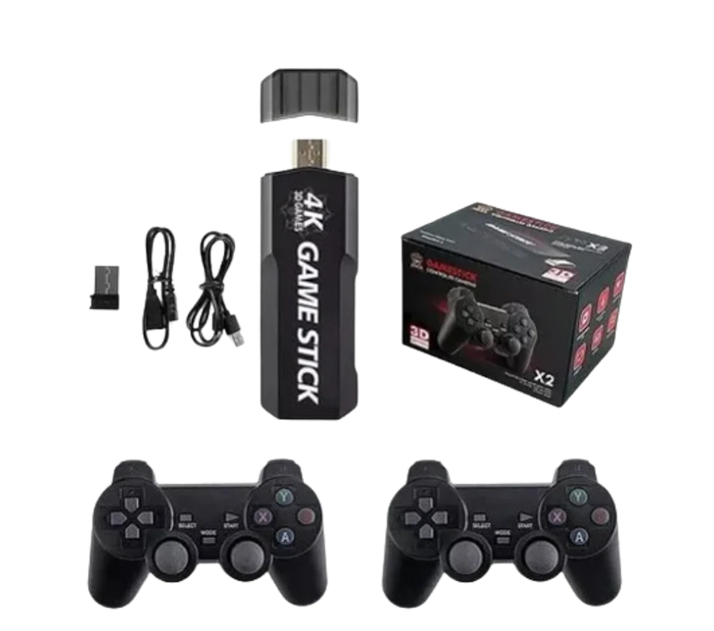 Video Game Stick Retrô, 30 Mil Jogos, HDMI, 4k, Portátil, 64GB, Wireless 2.4g Video Game Stick Retrô, 30 Mil Jogos, HDMI, 4k, Portátil, 64GB, Wireless 2.4g