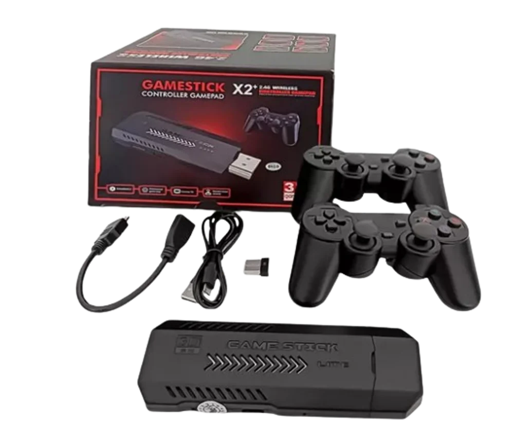 Video Game Stick Retrô, 30 Mil Jogos, HDMI, 4k, Portátil, 64GB, Wireless 2.4g Video Game Stick Retrô, 30 Mil Jogos, HDMI, 4k, Portátil, 64GB, Wireless 2.4g