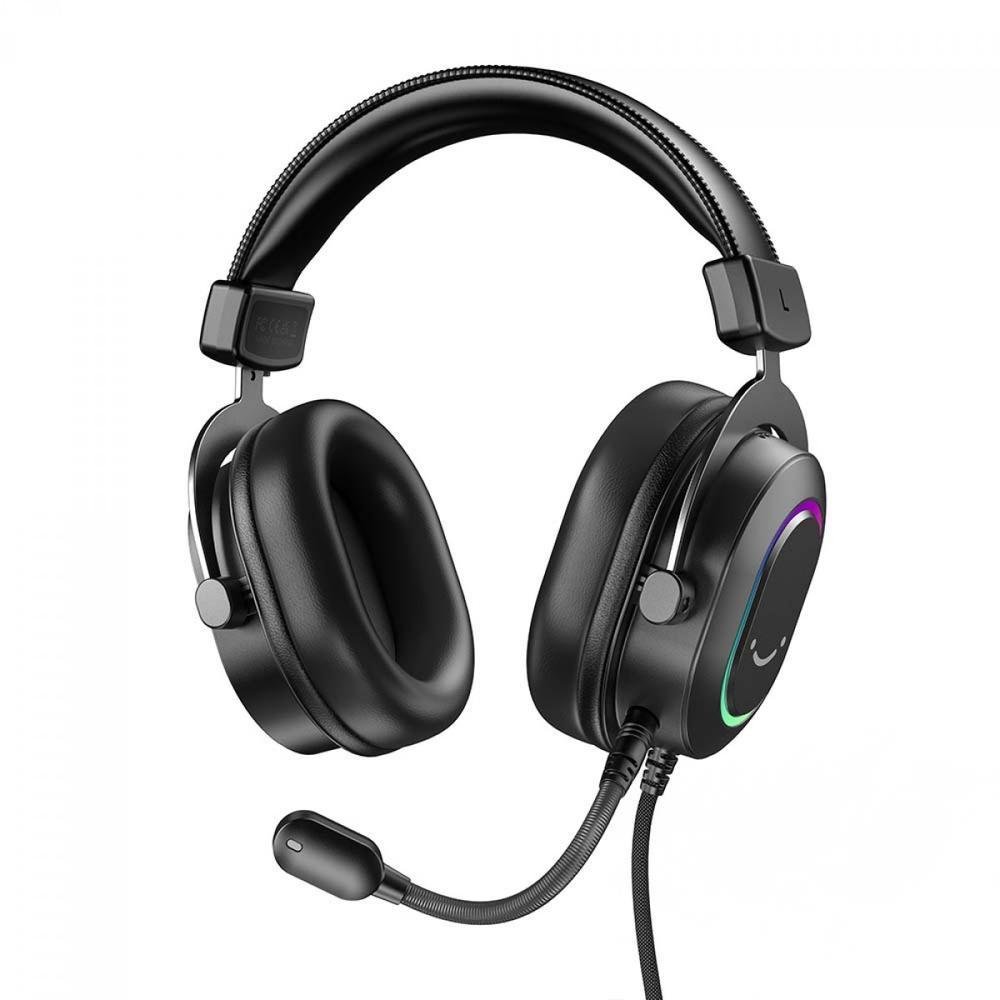Headset Gamer Fifine H6, 7.1 Surround, Drivers De 50mm, RGB, Usb, Black