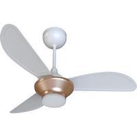 Ventilador De Teto Ventisol Mistral, 3 Pás, Branco, bronze, Bivolt
