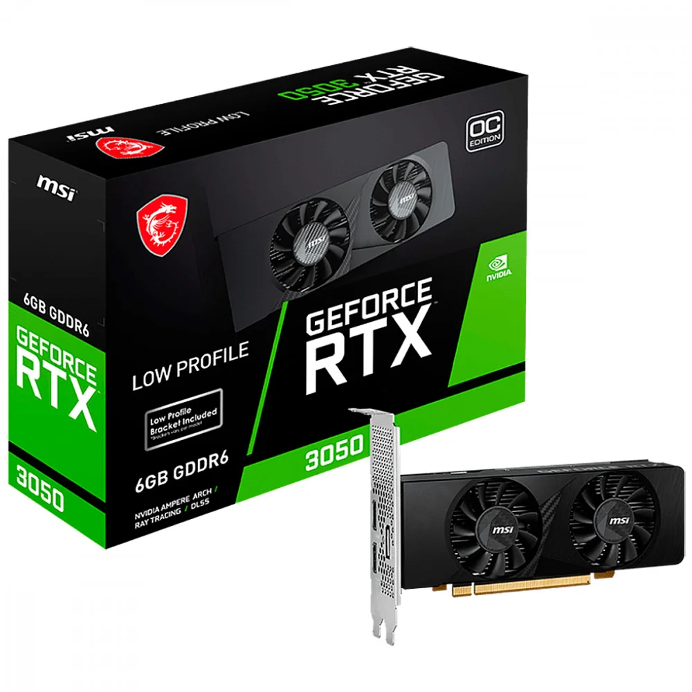 Placa De Vídeo RTX 3050 Msi Geforce 6GB GDDR6